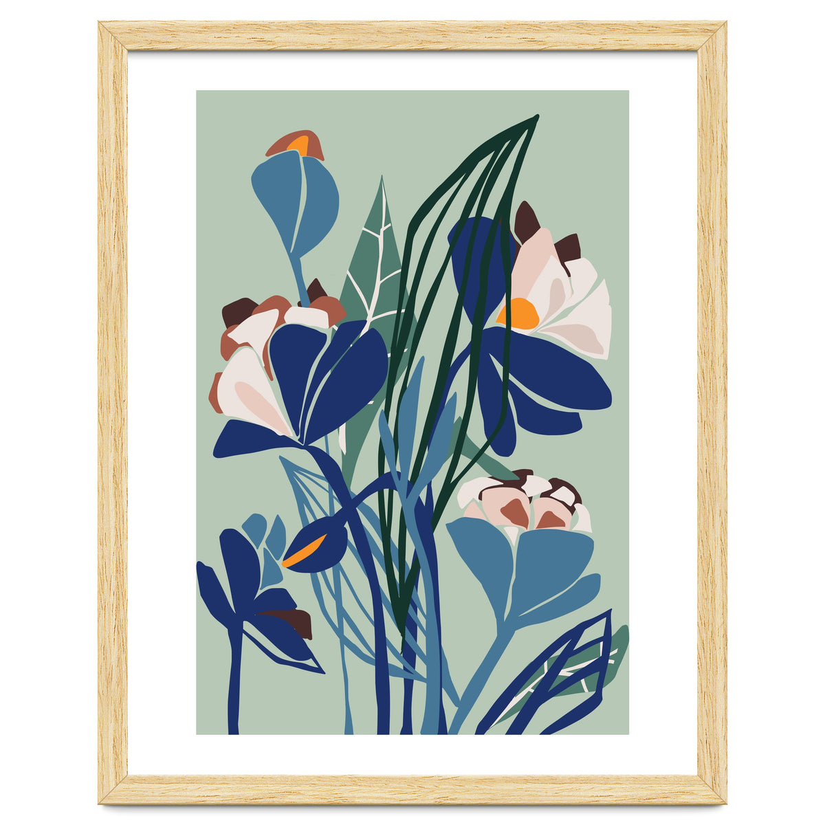 Florals At Night – Modern Illustration Light