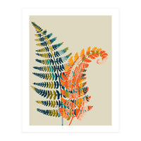 Colorful Fern Leaves (Print Only)