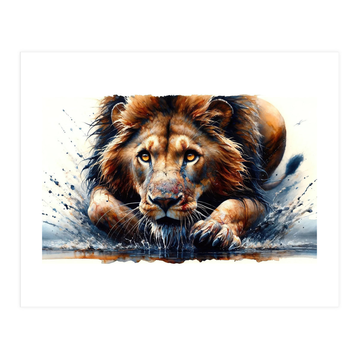 Hunter Gaze In The Wild (Print Only)