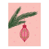 Christmas Globe with tree branch (Print Only) thumbnail