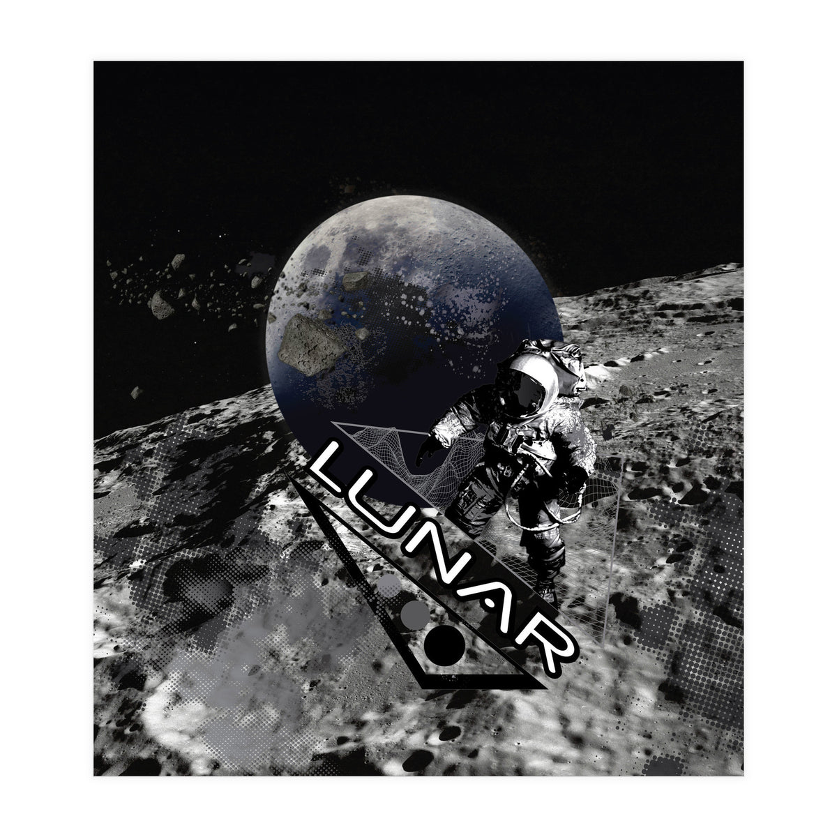 Lunar Moon Planet Astronaut (Print Only)