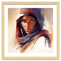 Watercolor Tuareg Woman #10