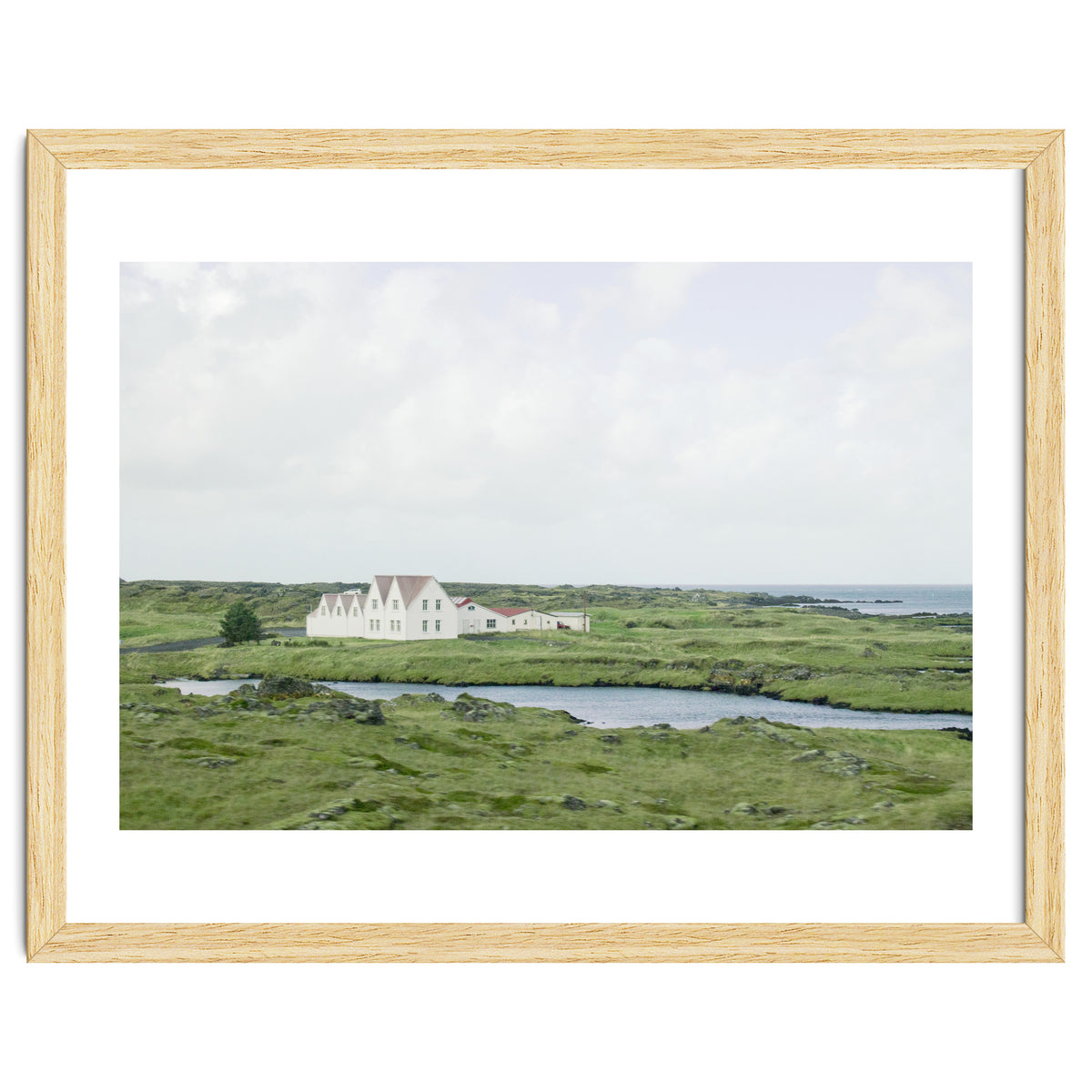 House in the green field - Iceland
