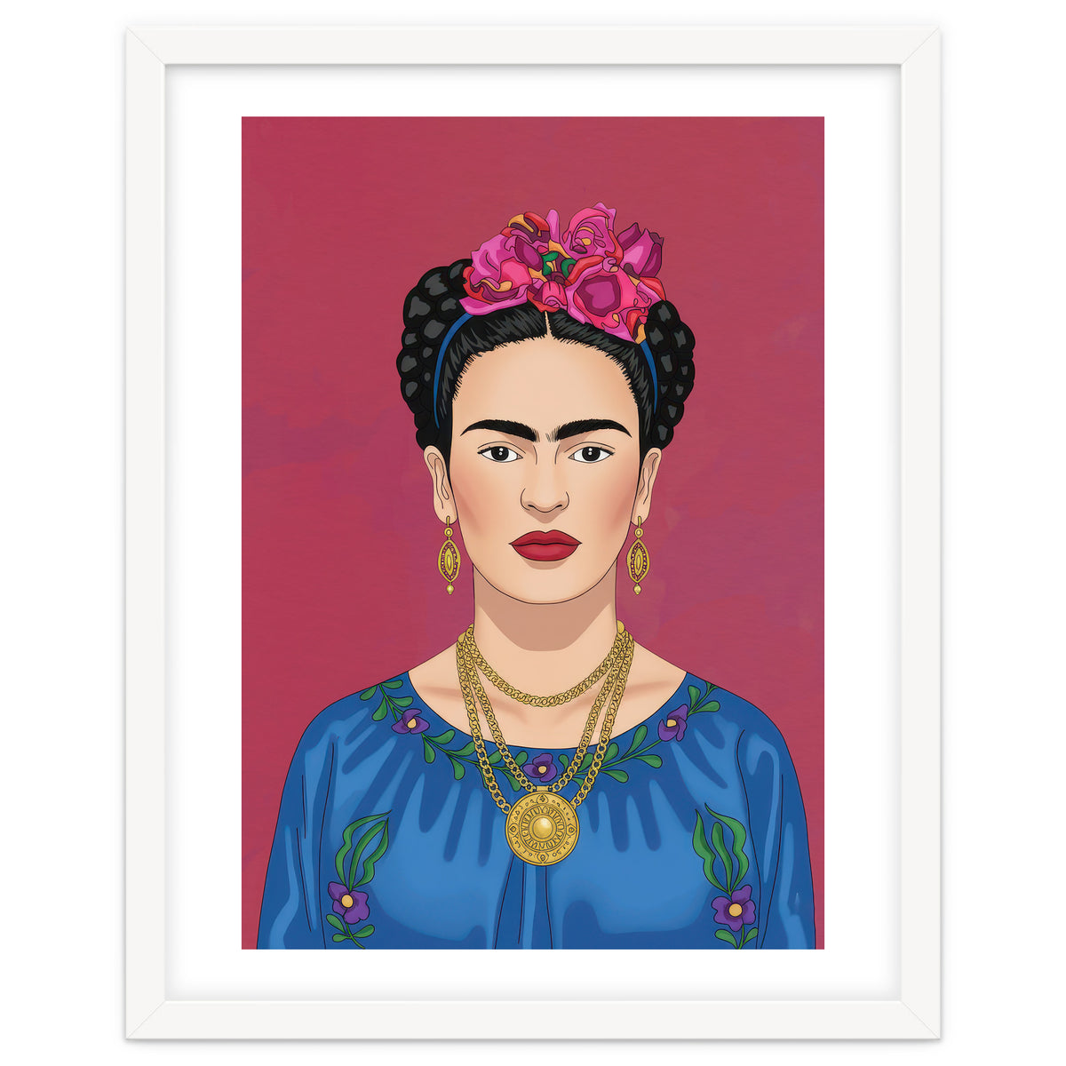 Frida Kahlo Portrait Illustration