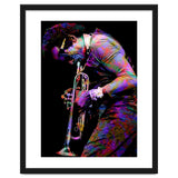 Miles Davis American Jazz Trumpeter Legend Colorful Art thumbnail