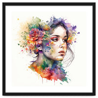 Ethereal Bloom Portrait