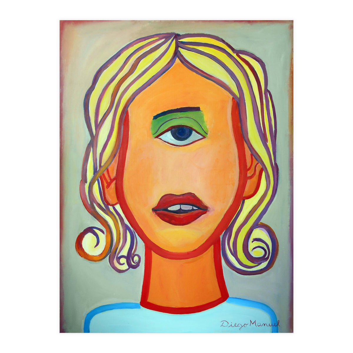 Cabeza De Mujer (Print Only)