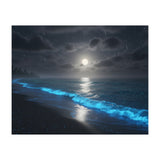 Bioluminescent Moonlit Shore (Print Only) thumbnail