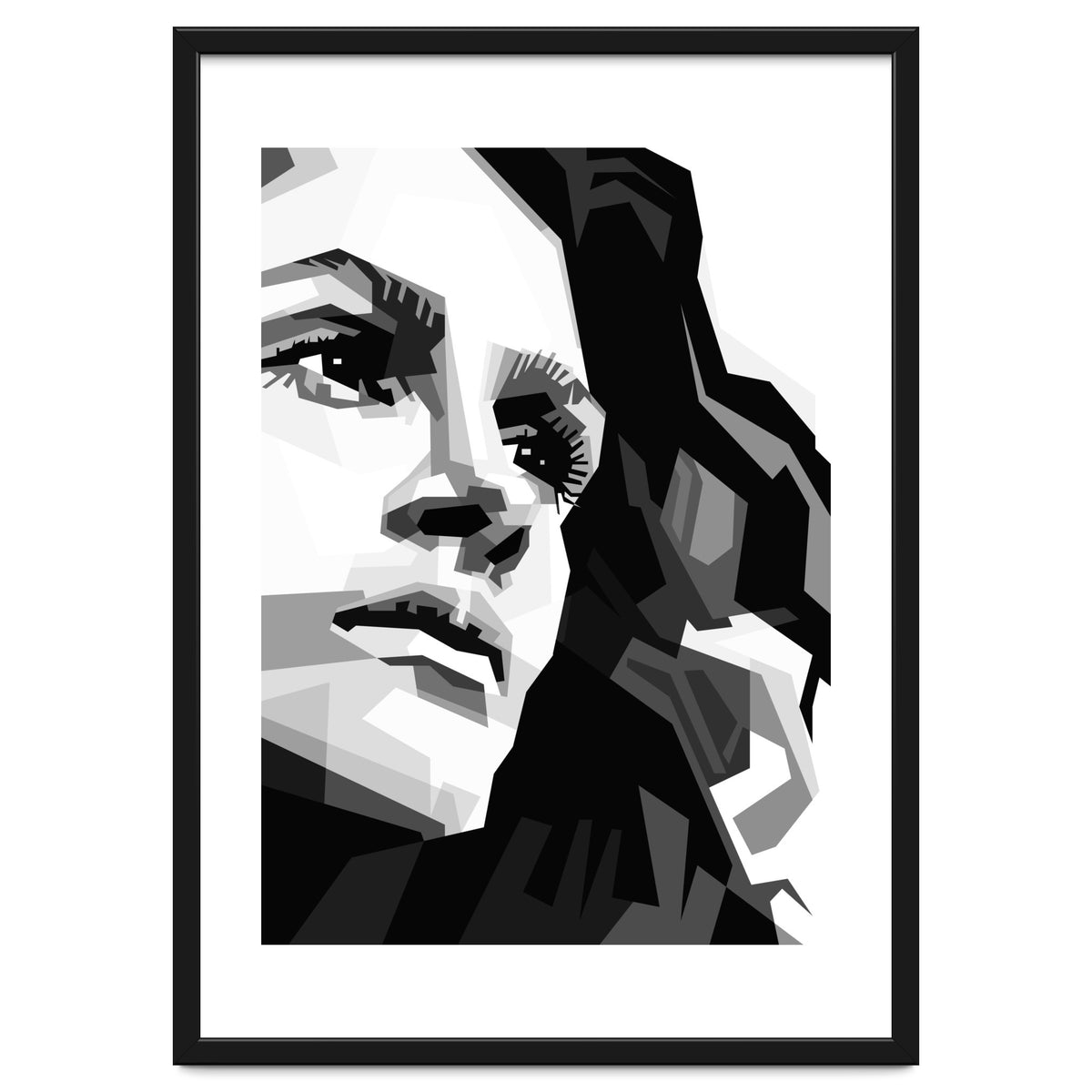 Julia Roberts Monochrome Illustration