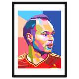 Iniesta pop art portrait thumbnail