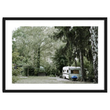 Travel trailer in the green garden thumbnail
