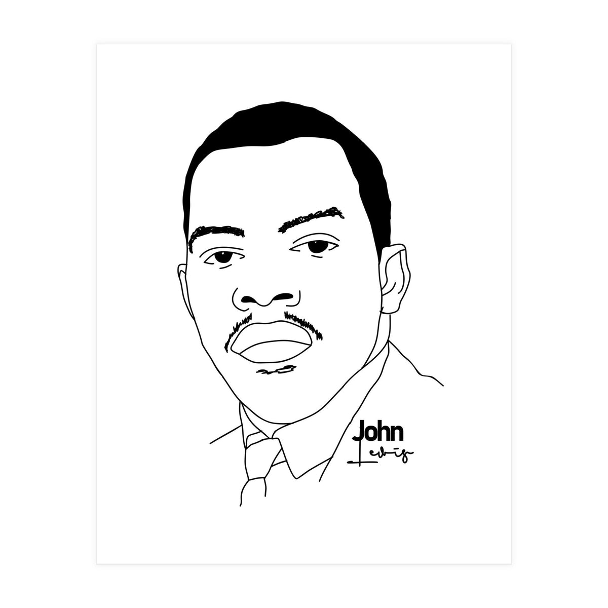 John Lewis Civil Rights Activist (Print Only)