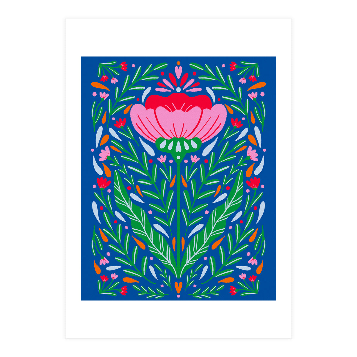Bold Symmetrical Floral  (Print Only)