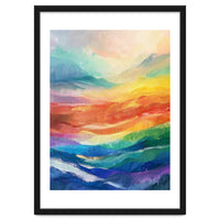 Vibrant Impasto Abstract Landscape Painting