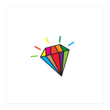 Rainbow colorful diamond (Print Only) thumbnail