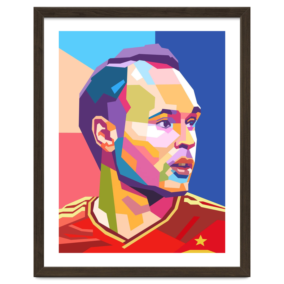 Iniesta pop art portrait