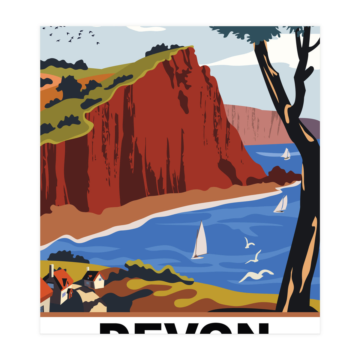 Devon County, England (Print Only)