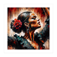 Watercolor Flamenco Dancer #5 (Print Only)