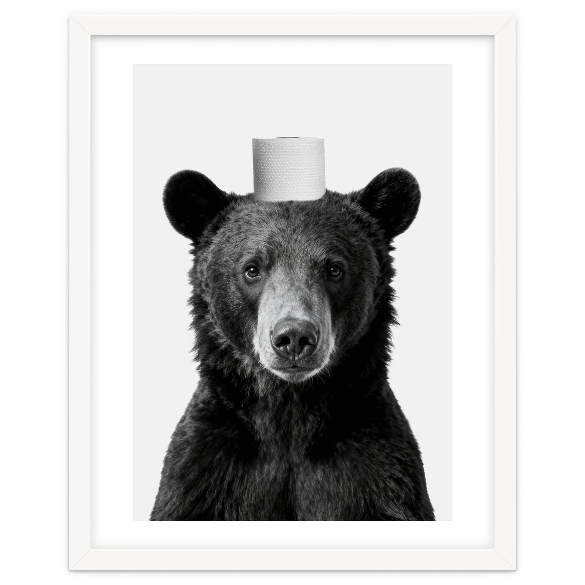 Bear, Toilet Paper Crown, Nursery Animal Art for Children