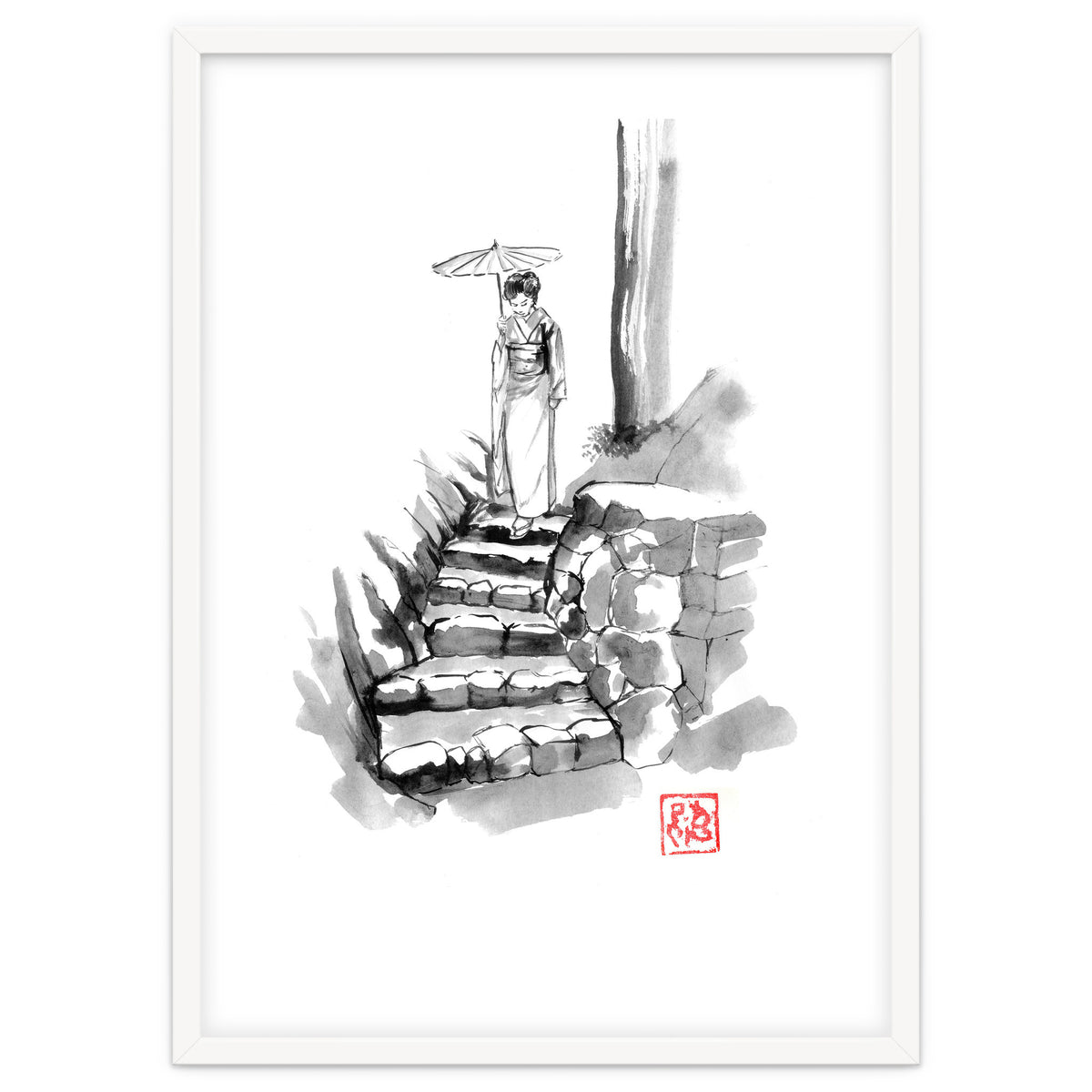 woman Descending Stairs