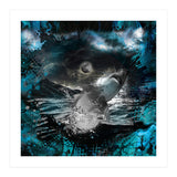 Shark Blue Moon Ocean Splash (Print Only) thumbnail
