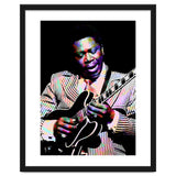 BB King. American Blues Guitarist in Colorful Art thumbnail