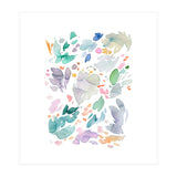 Abstract Watercolor Summer Flowers II (Print Only) thumbnail