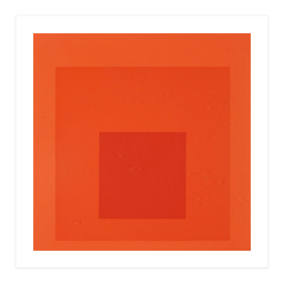 JOSEF ALBERS - HOMAGE TO THE SQUARE RED  (Print Only)