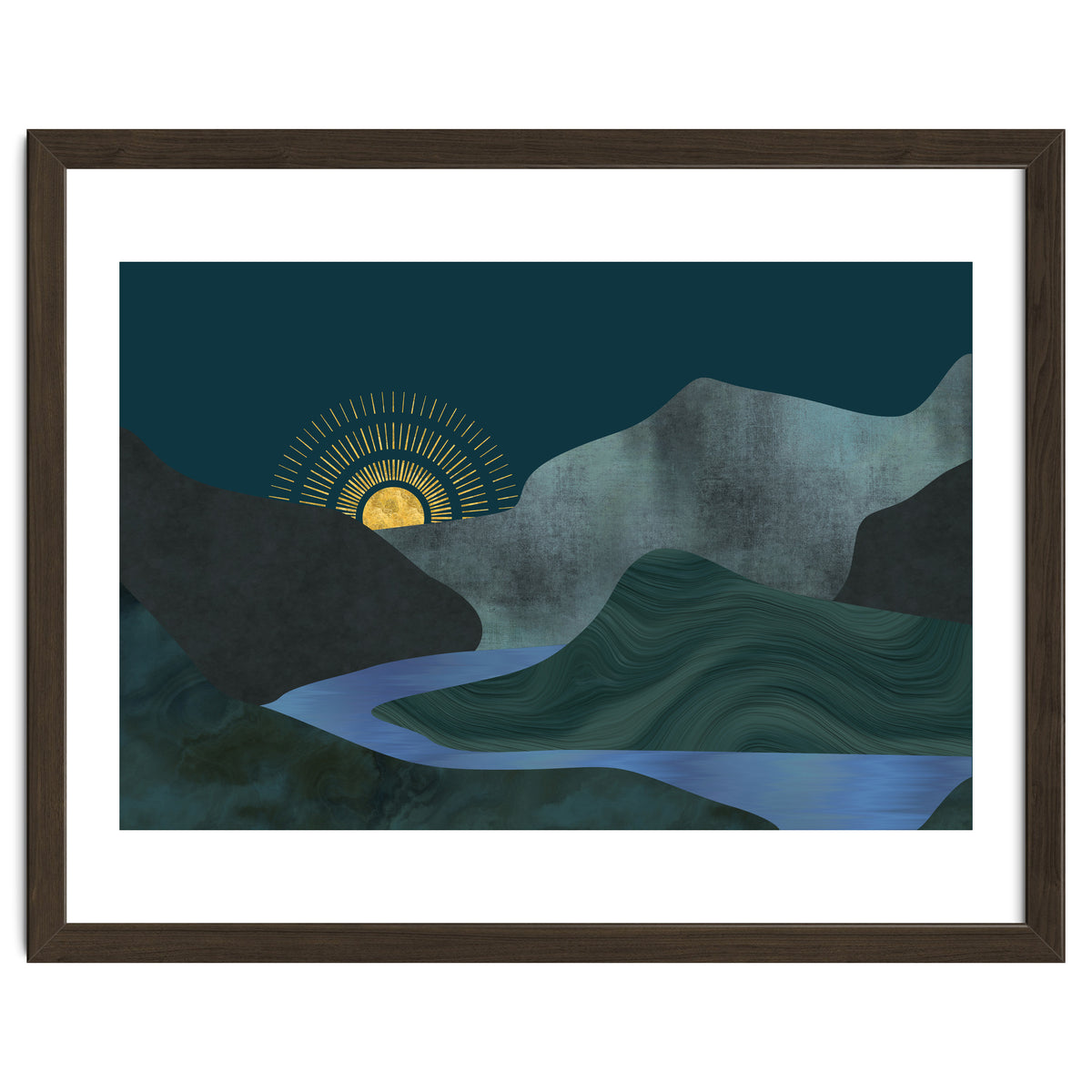 Abstract Landscape Sunrise