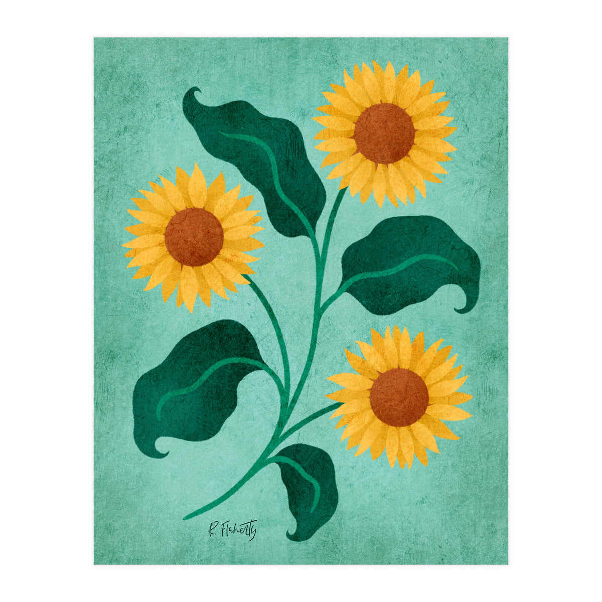 Golden Sunflower (Print Only)