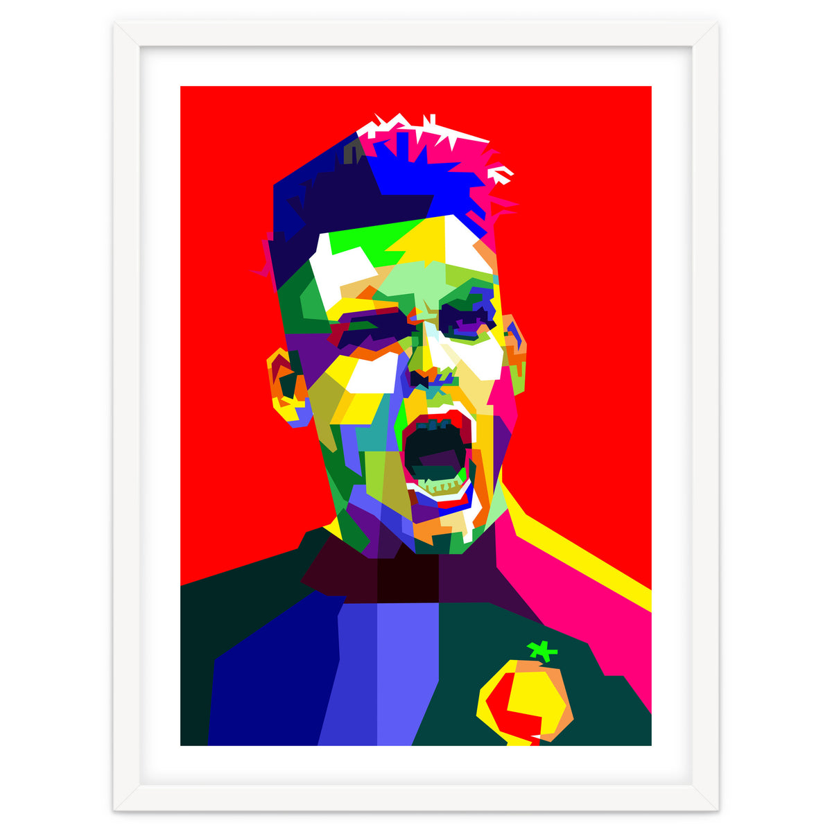 Lautaro Martinez Football Striker Pop Art