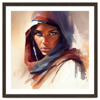 Watercolor Tuareg Woman #10