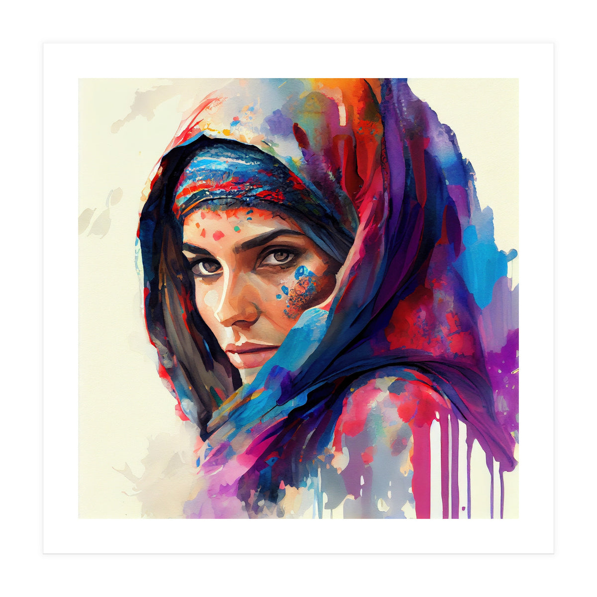 Vivid Veil Side Portrait (Print Only)
