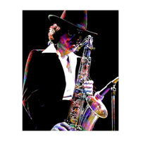 Gato Barbieri  Argentine Jazz Saxophonist Colorful Art (Print Only)