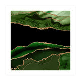 Green & Gold Agate Texture 11 (Print Only) thumbnail