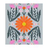 Orange Flower with pink buds (Print Only) thumbnail