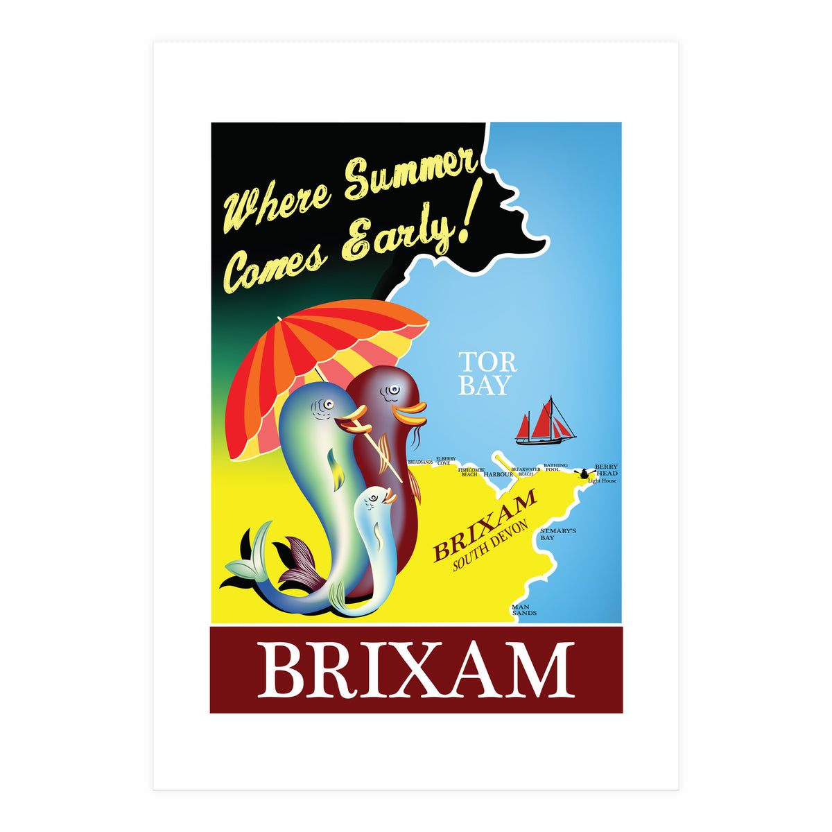 Brixam, South Devon (Print Only)