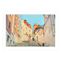 Lisbon Apartment Street (Print Only)