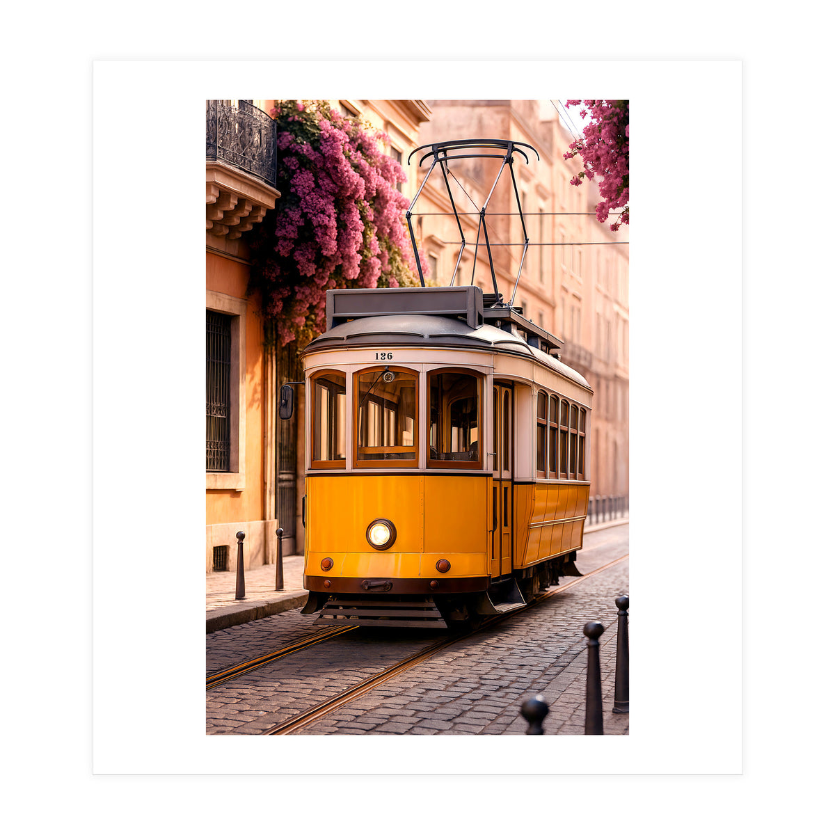 The Charm of a Classic City Tram (Print Only)