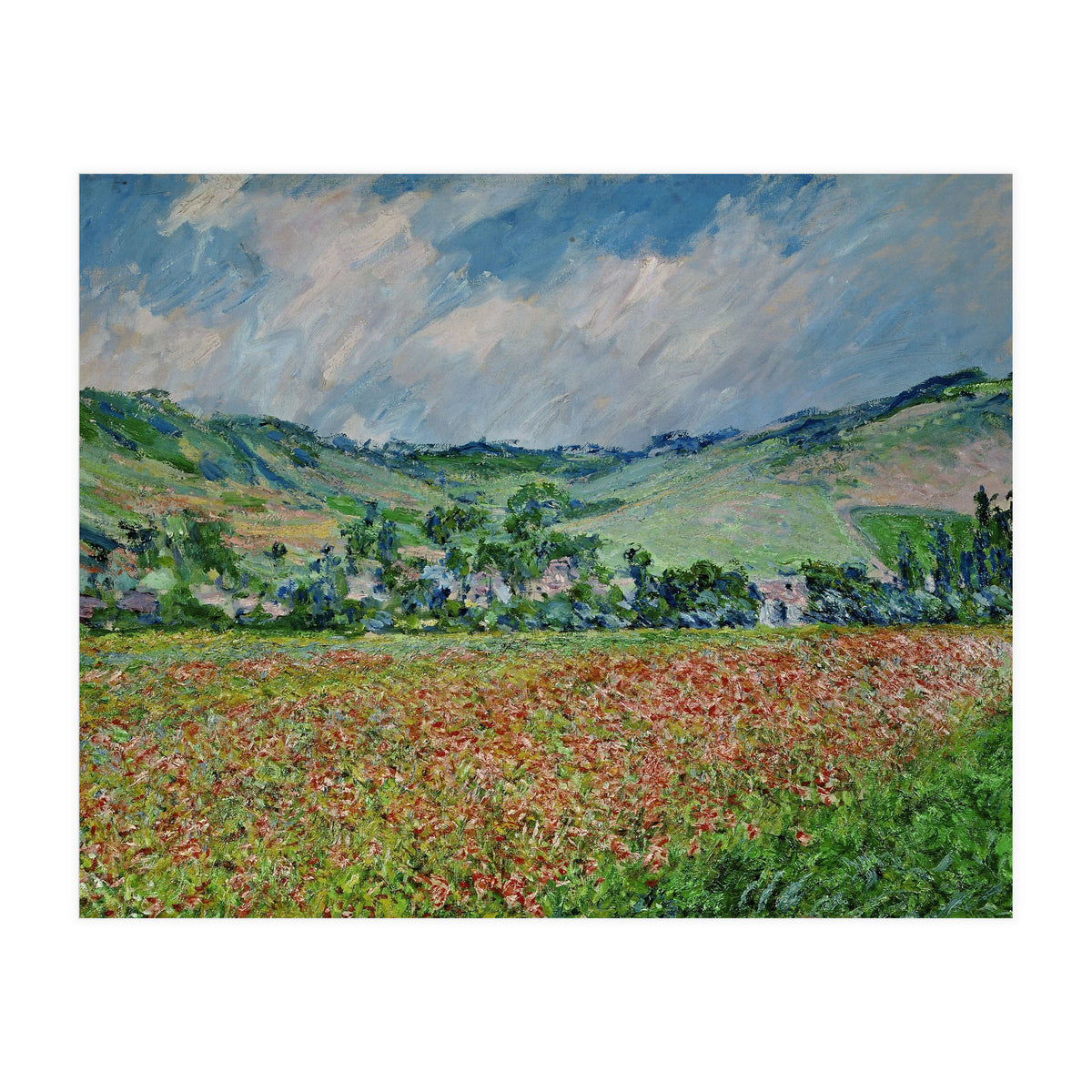 A field of poppies. Canvas. (Print Only)