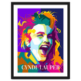 Cindy Lauper 80s Retro Singer Art WPAP thumbnail