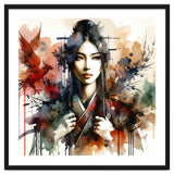 Phoenix Spirit Asian Warrior Portrait thumbnail