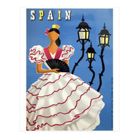 Spain, A Lady in Traditional Costume (Print Only)