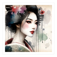 Soft Bloom Modern Geisha (Print Only)