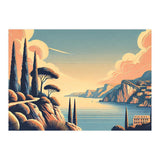Vintage French Riviera Poster, France (Print Only) thumbnail