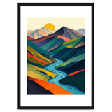 Minimalist Mountain River Landscape thumbnail