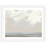 Abstract muted sea and clouds oil painting thumbnail
