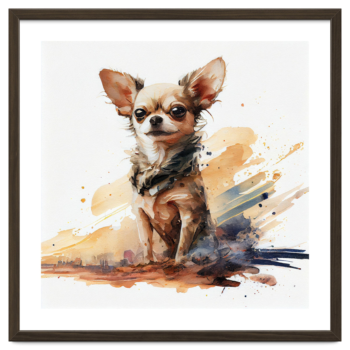 Watercolor Chihuahua Dog