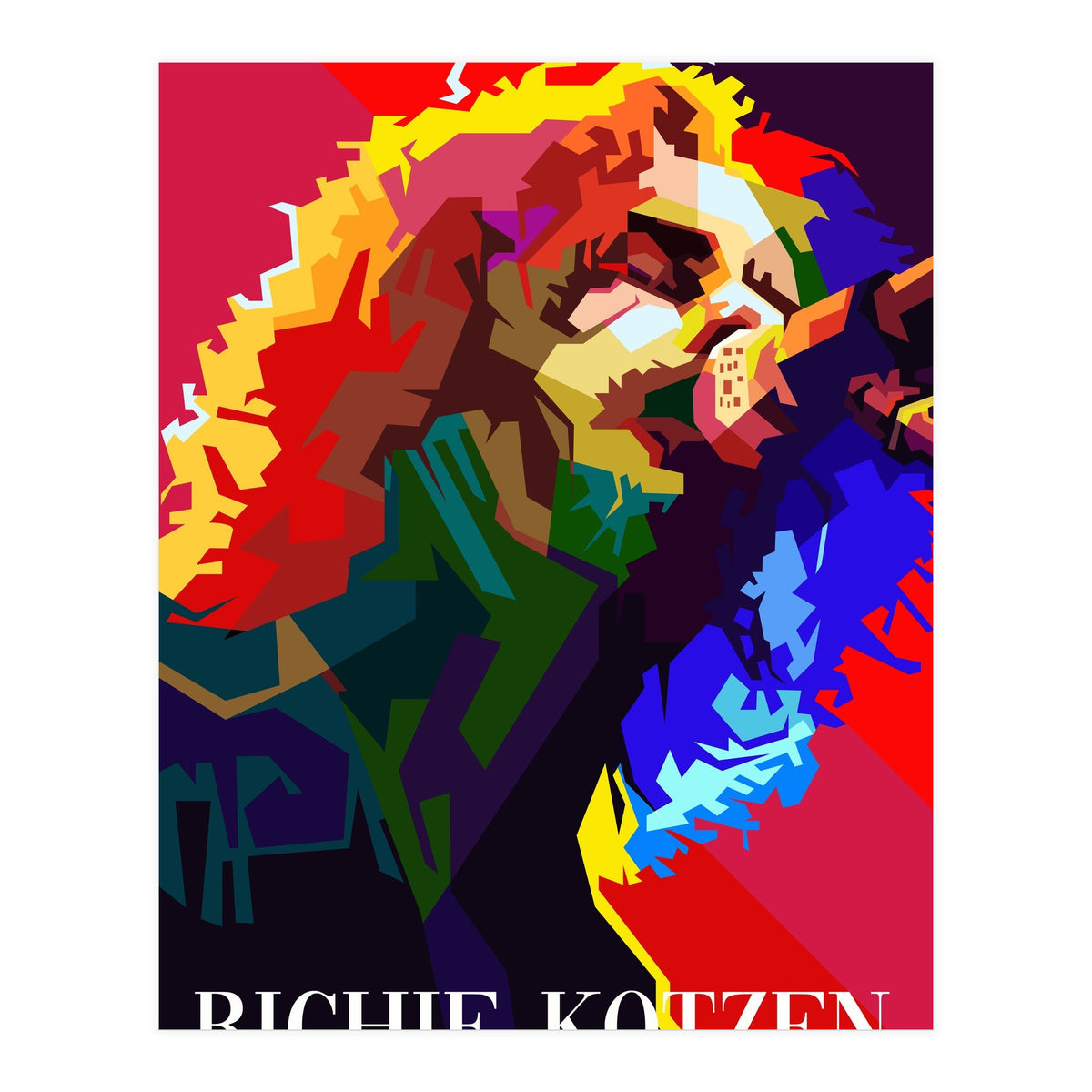 Richie Kotzen American Guitarist Singer Pop Art WPAP (Print Only)