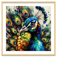 Vibrant Peacock Portrait